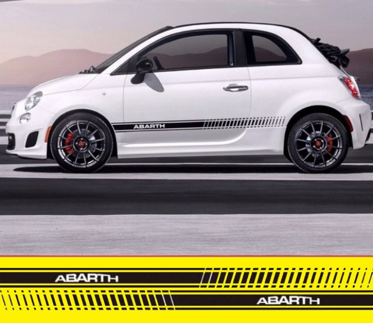Abarth Curved Logo Side Decals